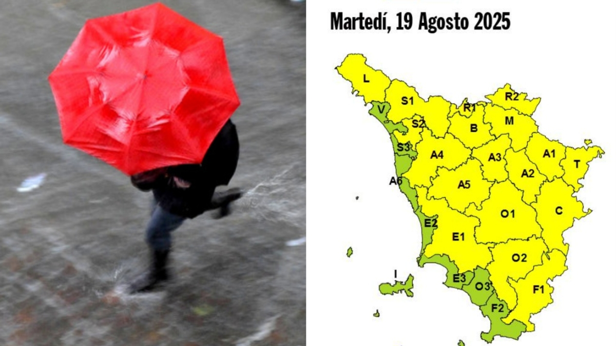Meteo Firenze, allerta gialla per temporali il 19 agosto. Polemiche ad Arezzo: «Non ci hanno avvertito dell'emergenza nubifragio»