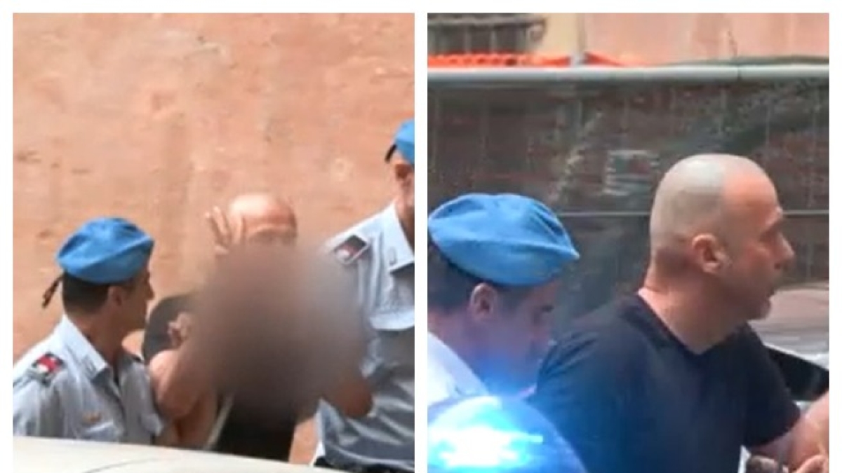nord stream a bologna l udienza di convalida di kuznietsov l arrestato fa il gesto del tridente ucraino davanti ai fotografi160