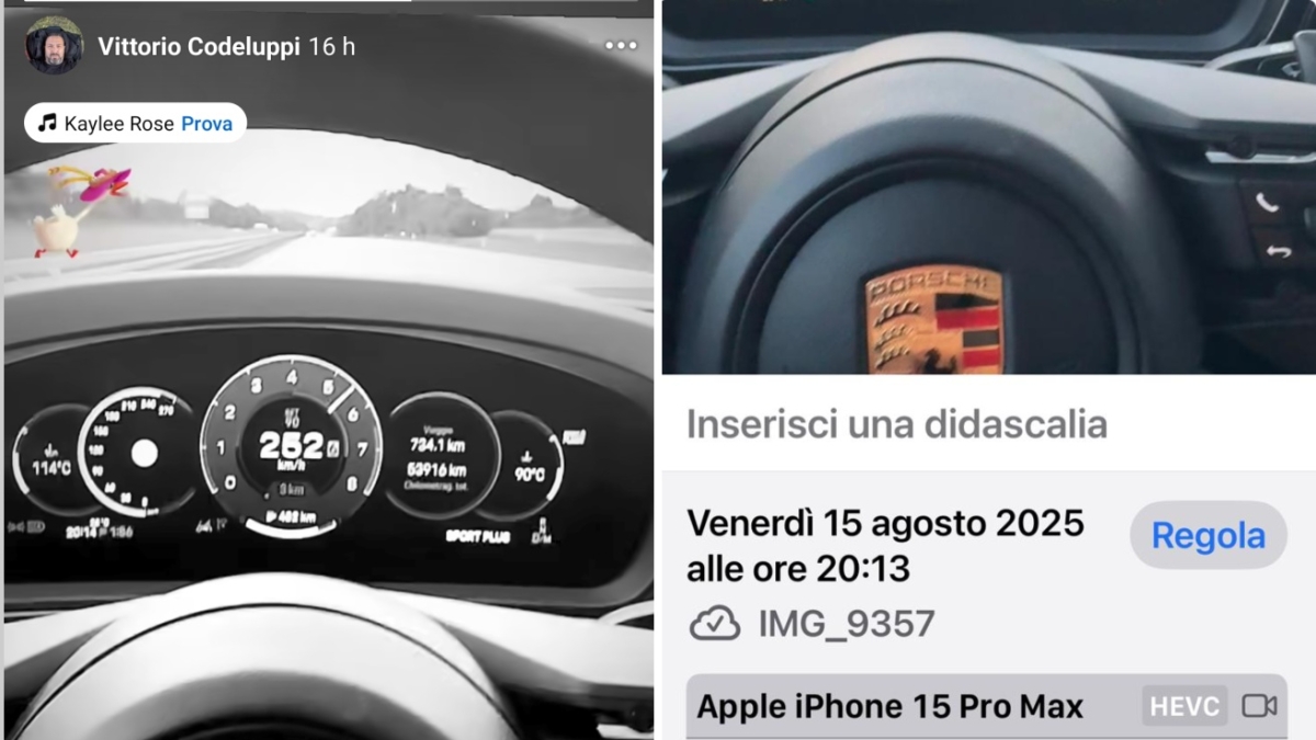Lodi, posta video a 252 km all'ora sulla Porsche: bufera sul capo della società pubblica Sal. Lui: «In Germania nessun limite di velocità. Avevo il telefono al collo»