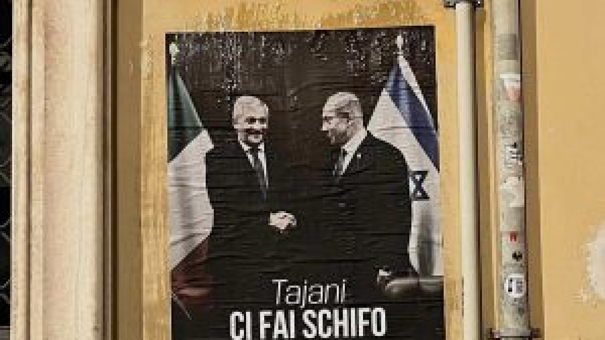 Viterbo, i giovani del Pd: «Tajani ci fai schifo. Il ministro peggiore che su Gaza non condanna il genocidio di Israele»