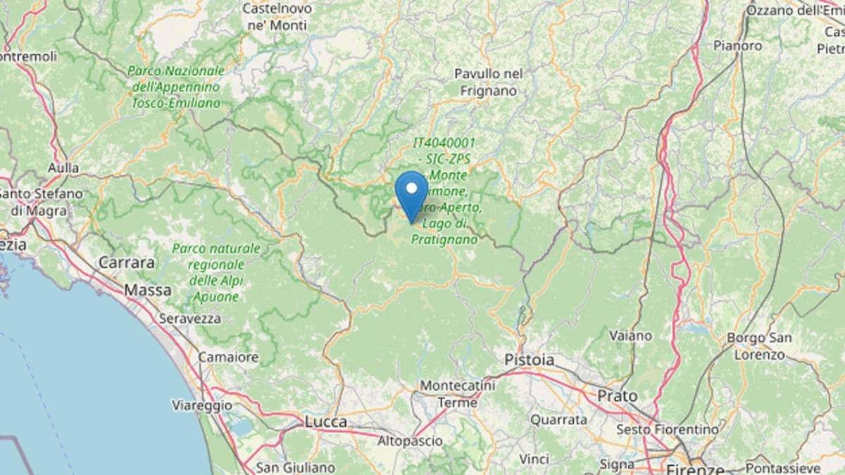 Terremoto all'Abetone di magnitudo 3, paura e gente ihn strada