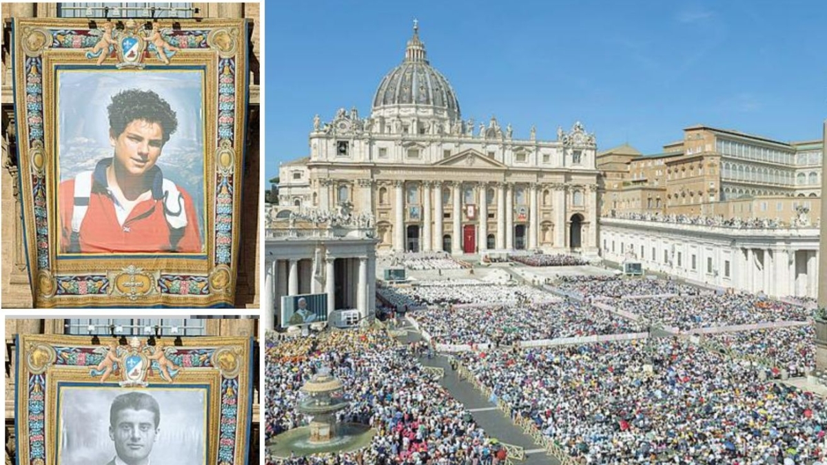La festa per Acutis e Frassati santi. Il Papa: «Giovani, non sciupate la vita»