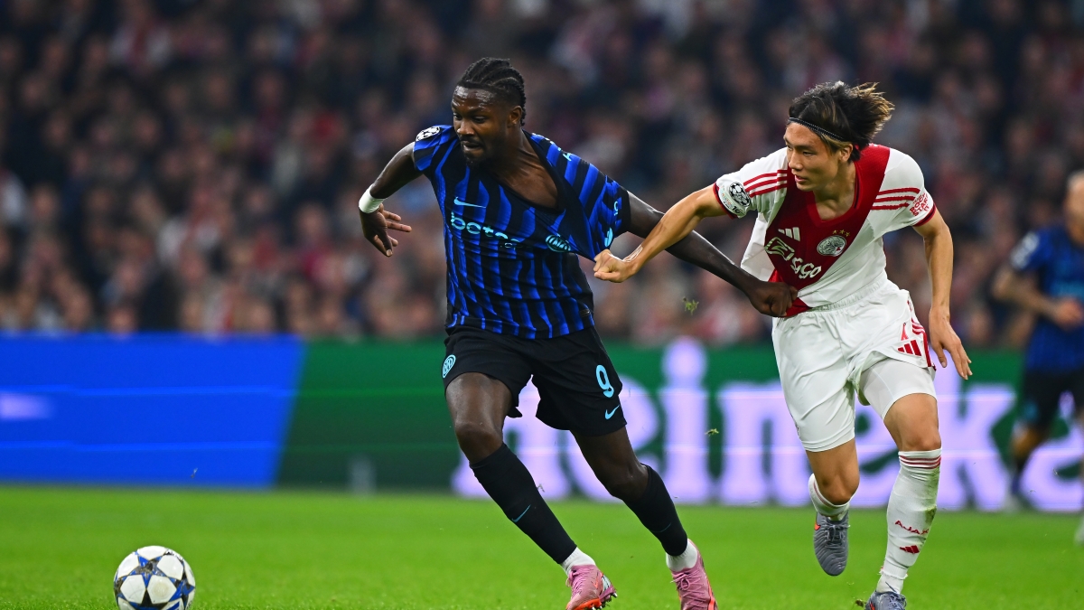Ajax Inter: gol di testa di Thuram al 42 Ajax Inter: gol di testa di Thuram al 42