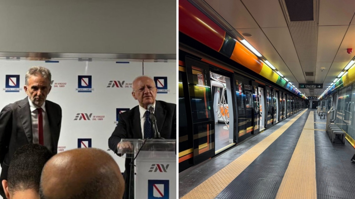 De Luca presenta i nuovi treni della tratta Aversa-Piscinola: lasciamo un lavoro serio, no a scemenze demagogiche