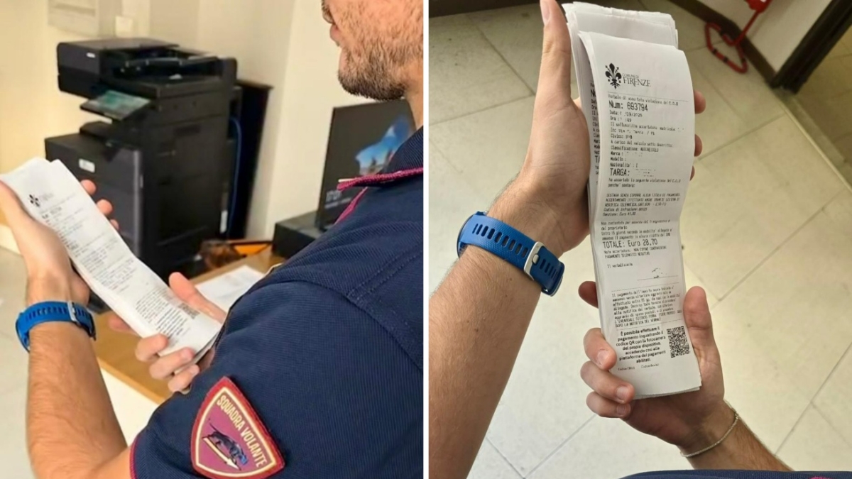 Multe false a Firenze, scoperto e denunciato un truffatore: in tasca aveva 142 verbali contraffatti