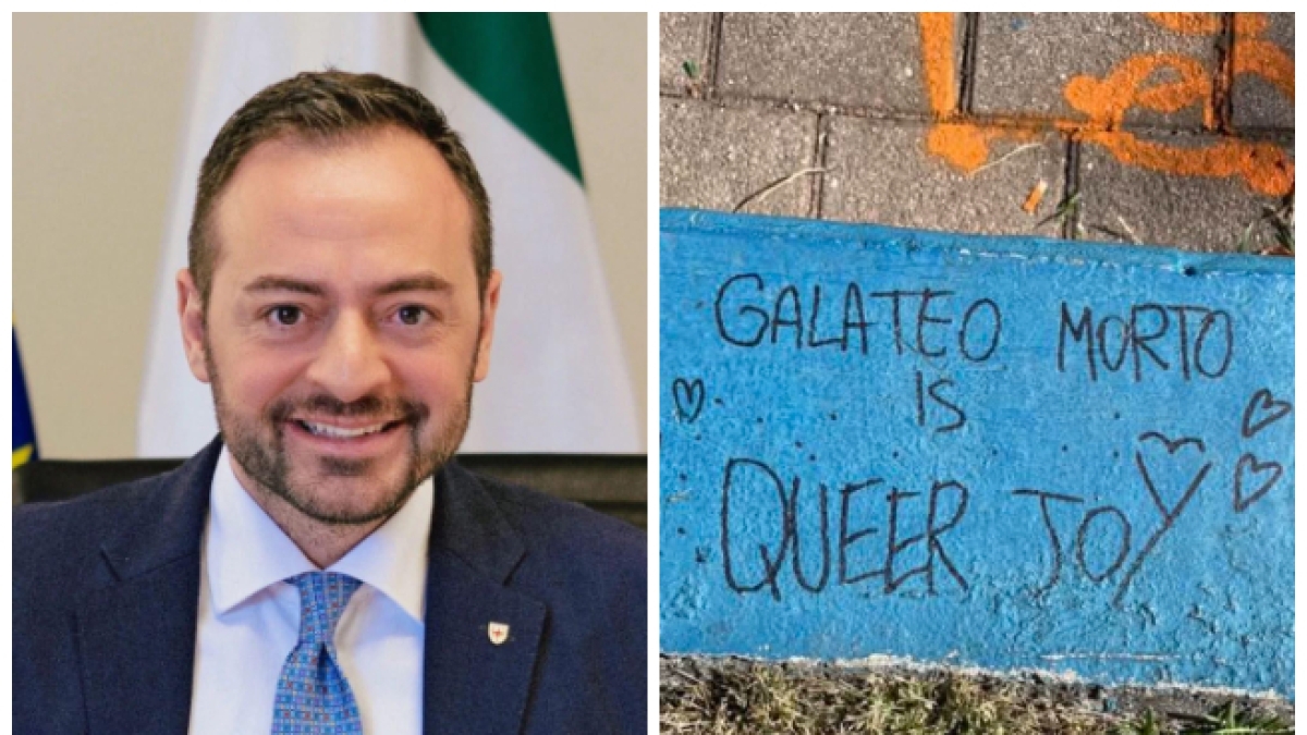 Bolzano, scritta contro il vice presidente della Provincia Galateo: «La sua morte è la gioia dei queer»