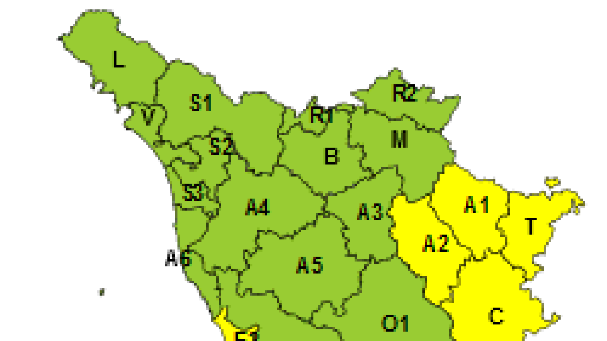 Maltempo in Toscana, allerta vento per domenica 5 ottobre