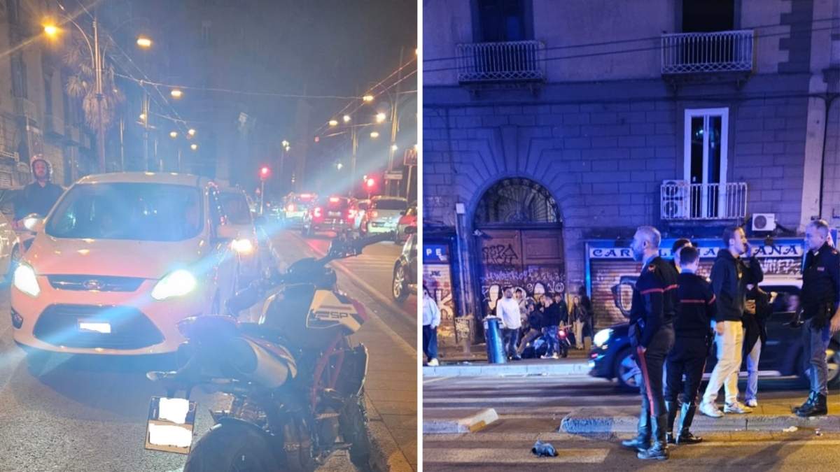 Napoli, investono giovane sulle strisce pedonali in via Foria e non prestano soccorso: poi fuggono abbandonando la moto