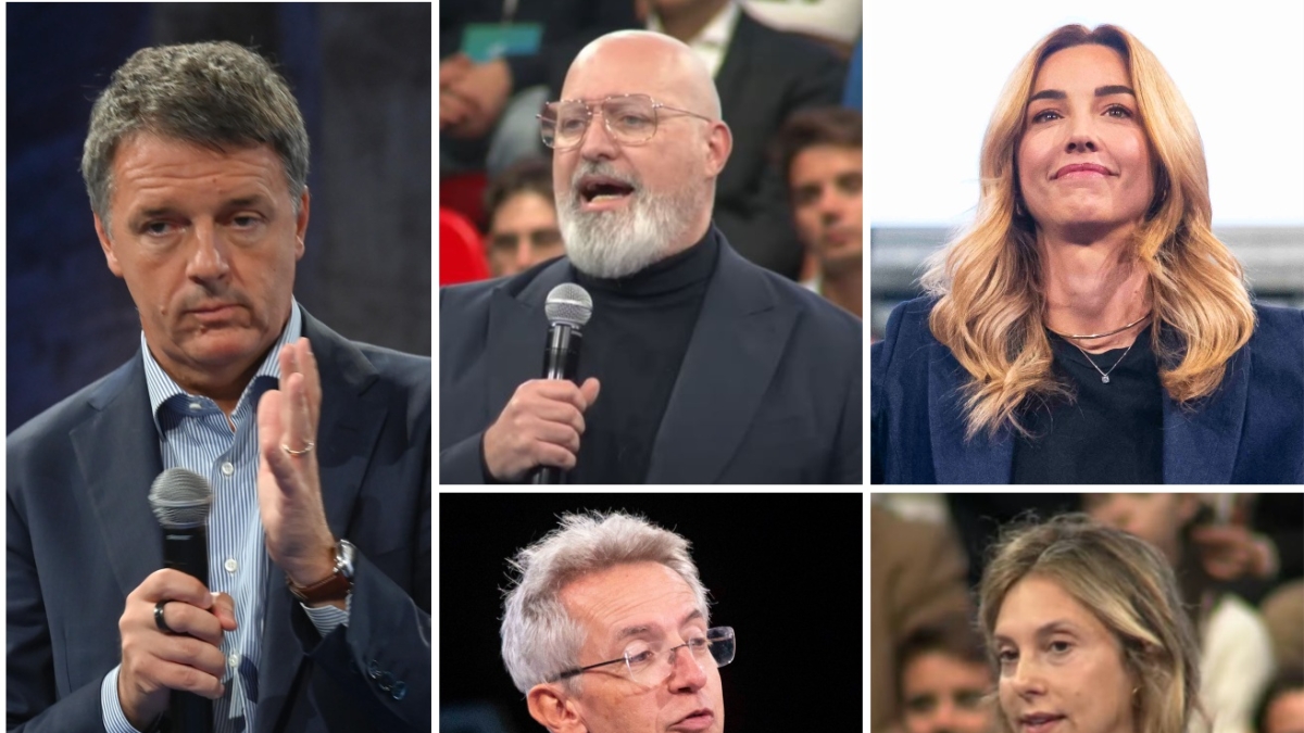 Leopolda, le «pagelle»: Bonaccini esalta, Manfredi stile Prodi. E Renzi: «Noi al 10% o Meloni andrà al Colle»