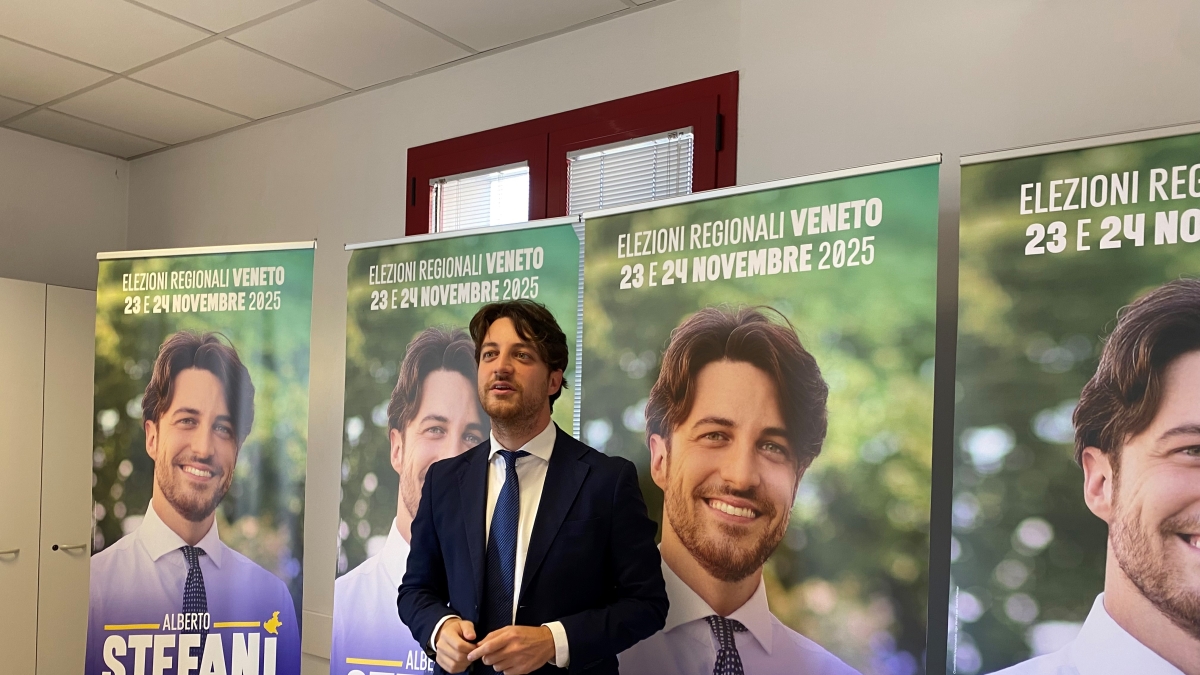 Alberto Stefani, candidato in Veneto per il dopo Zaia: «I veneti non pagheranno nuove tasse. Migranti? Solo se c'è lavoro»