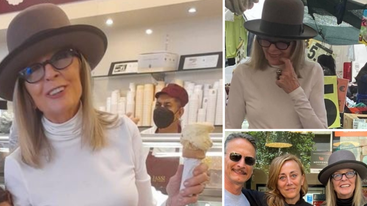 Diane Keaton, l'ultimo viaggio in Italia e la «sua» Roma: i mercatini dell'usato, il quartiere Coppedè, il «vero» gelato artigianale