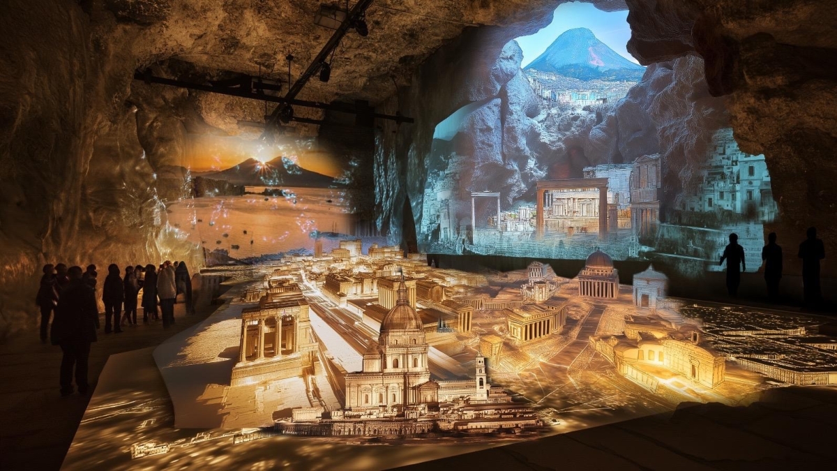 Il più grande plastico di Neapolis nei sotterranei del Lapis Museum