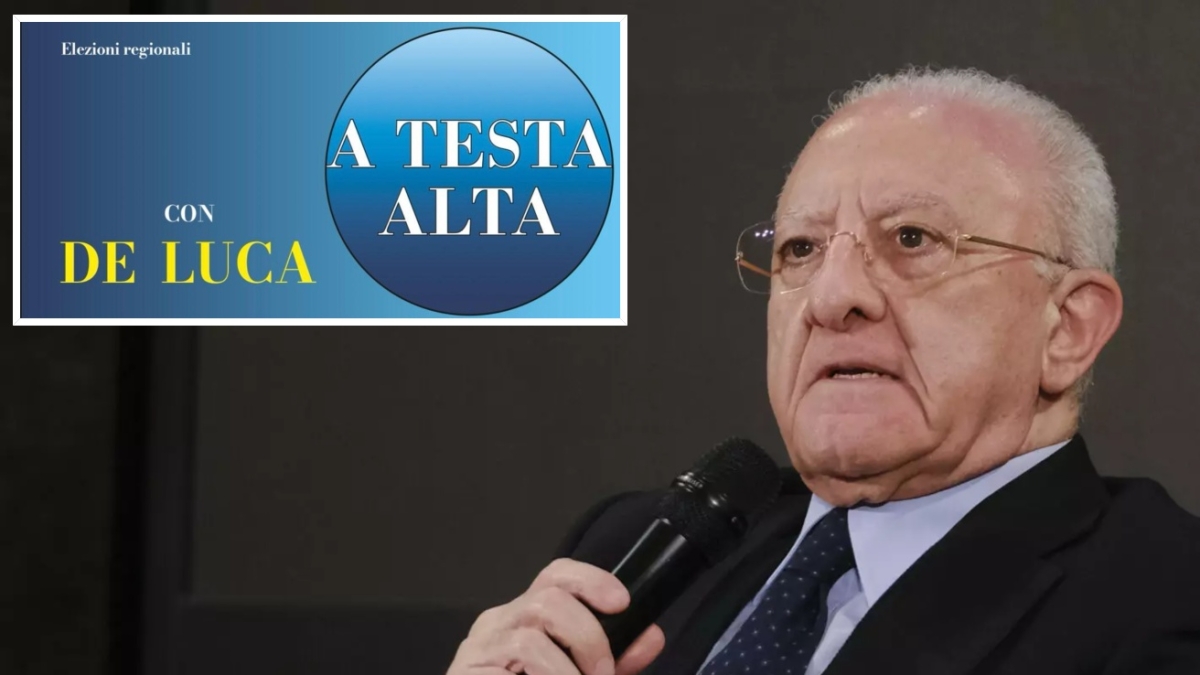 Regionali in Campania, De Luca e il logo duplex: il suo nome c’è e non c’è. E molti «fuggono» verso FI