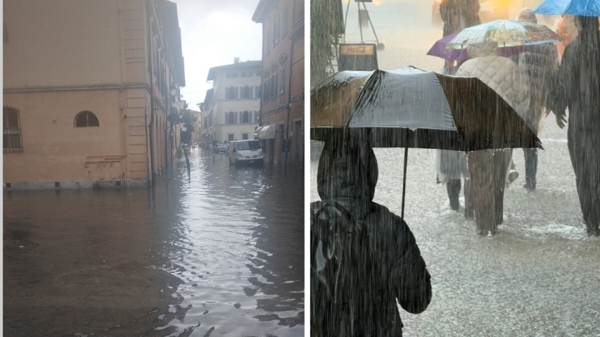 Maltempo in Toscana: pioggia e temporali, oggi è allerta gialla su tutta la regione