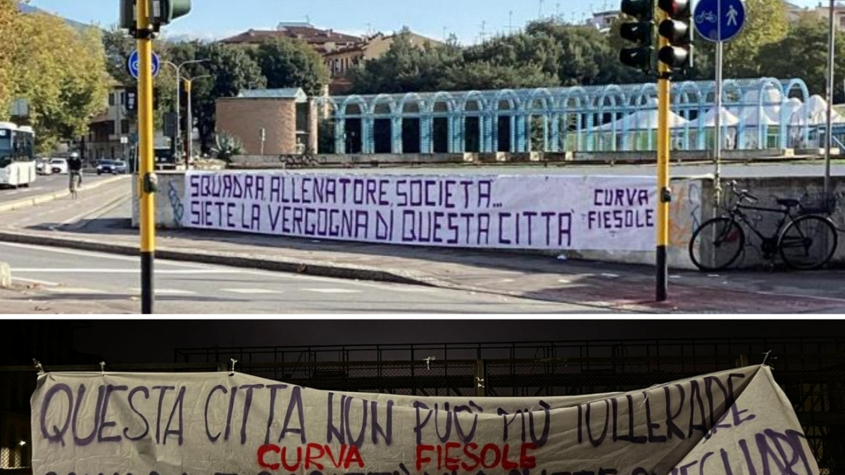 Fiorentina, cresce la contestazione della Curva Fiesole: la città tappezzata di striscioni (contro tutti)