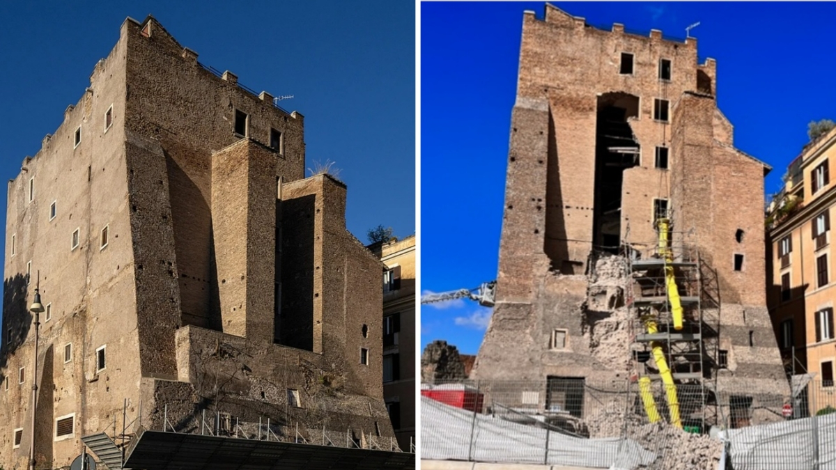 Torre dei Conti crollata ai Fori Imperiali: sabato 31 gennaio gli sfollati tornano nelle loro case