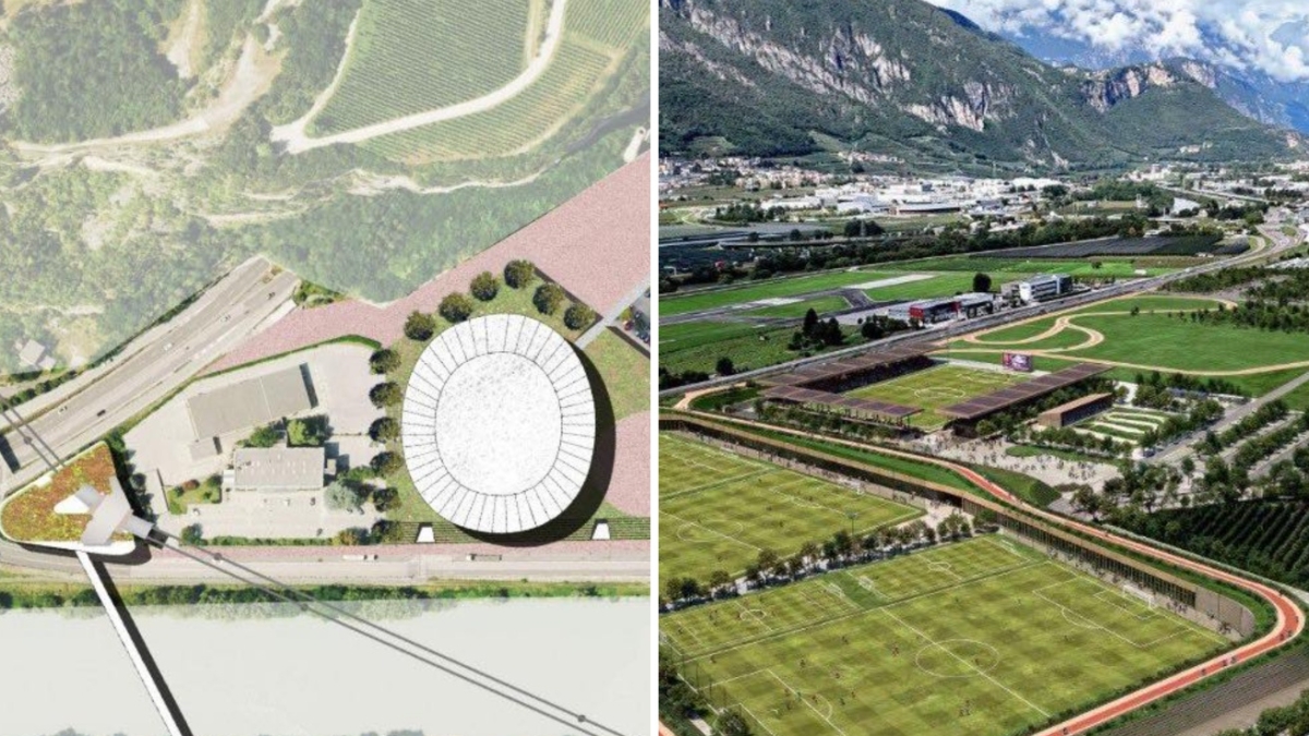 Stadio, anello per le bici e palasport, ecco il futuro dello sport a Trento: il calcio a San Vincenzo