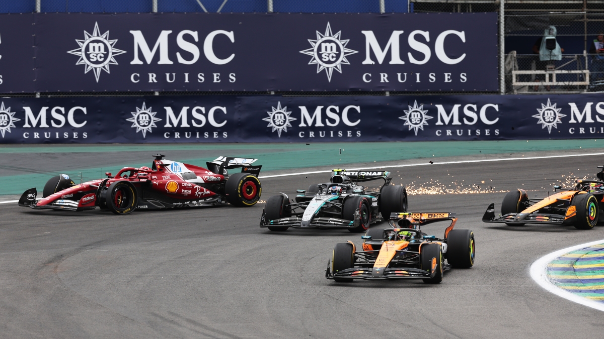 F1 Gp Brasile, la gara: caos dopo la safety car, Piastri azzarda e centra Antonelli e Leclerc. Charles è out Live