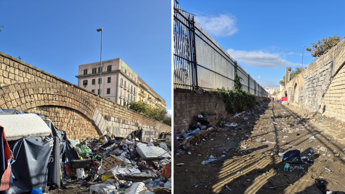 Rimosse le baracche, via i rifiuti: bonificata l'area sottostante via Ponte della Maddalena a Napoli