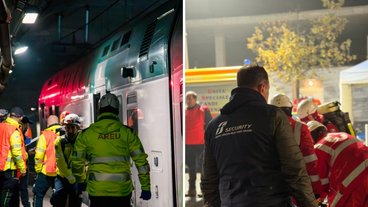 Milano, maxi emergenza (simulata) nel Passante: un treno fermo, fiamme, 50 passeggeri da salvare. Nella notte l'esercitazione in vista delle Olimpiadi