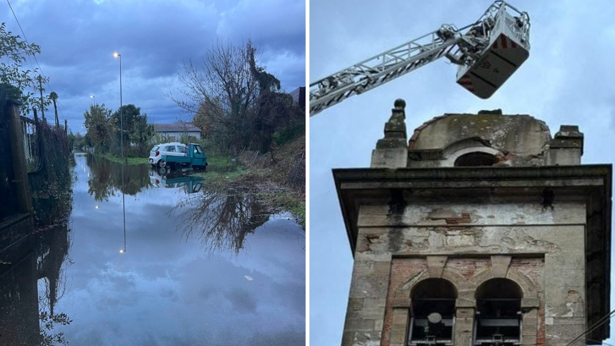 Maltempo Toscana, nubifragio a Massa: caduti 73 mm di pioggia in un'ora, frana su una casa in Versilia. Prorogata l'allerta gialla