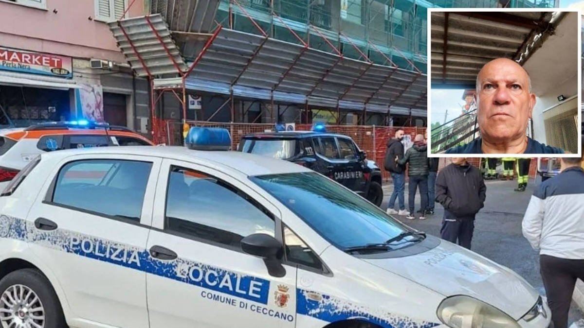 Incidente sul lavoro a Ceccano, operaio di 66 anni cade dal ponteggio e muore