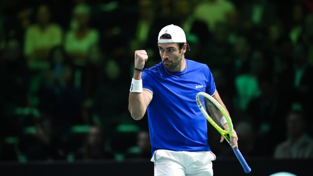 Italia Austria in Coppa Davis: azzurri avanti con la vittoria di Berrettini, ora tocca a Cobolli |Live 6 3, 7 6