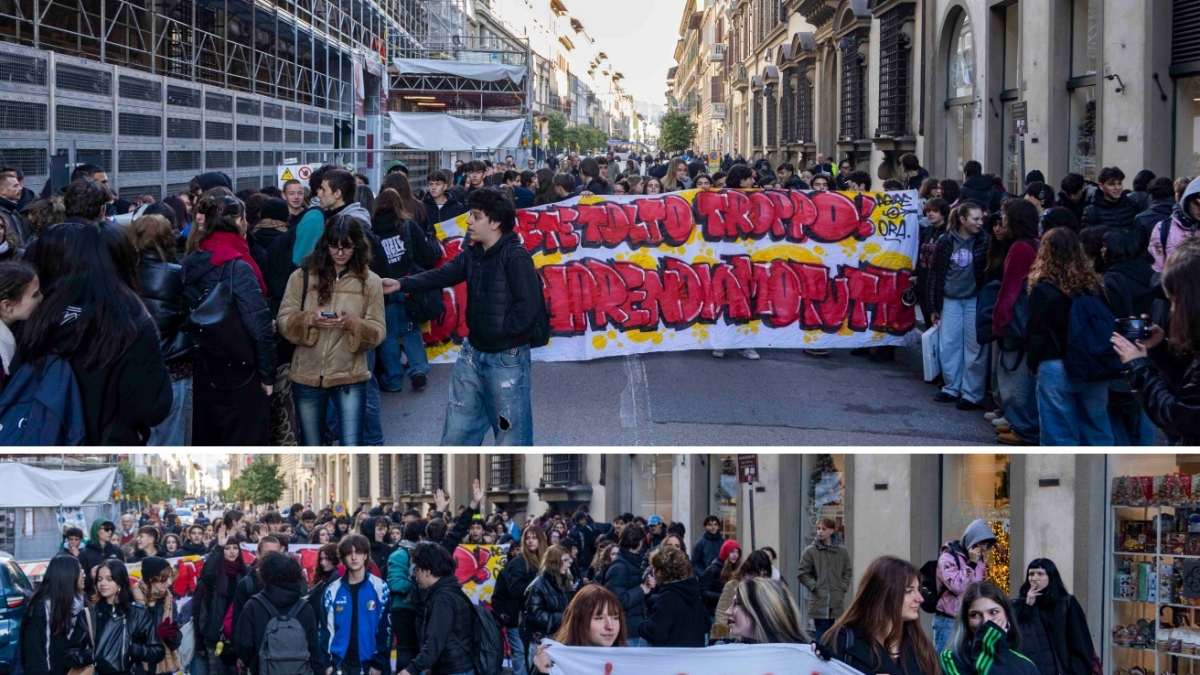 Firenze, la protesta degli studenti del Miche contro l'accorpamento (e di quelli di Porta Romana senza riscaldamento)