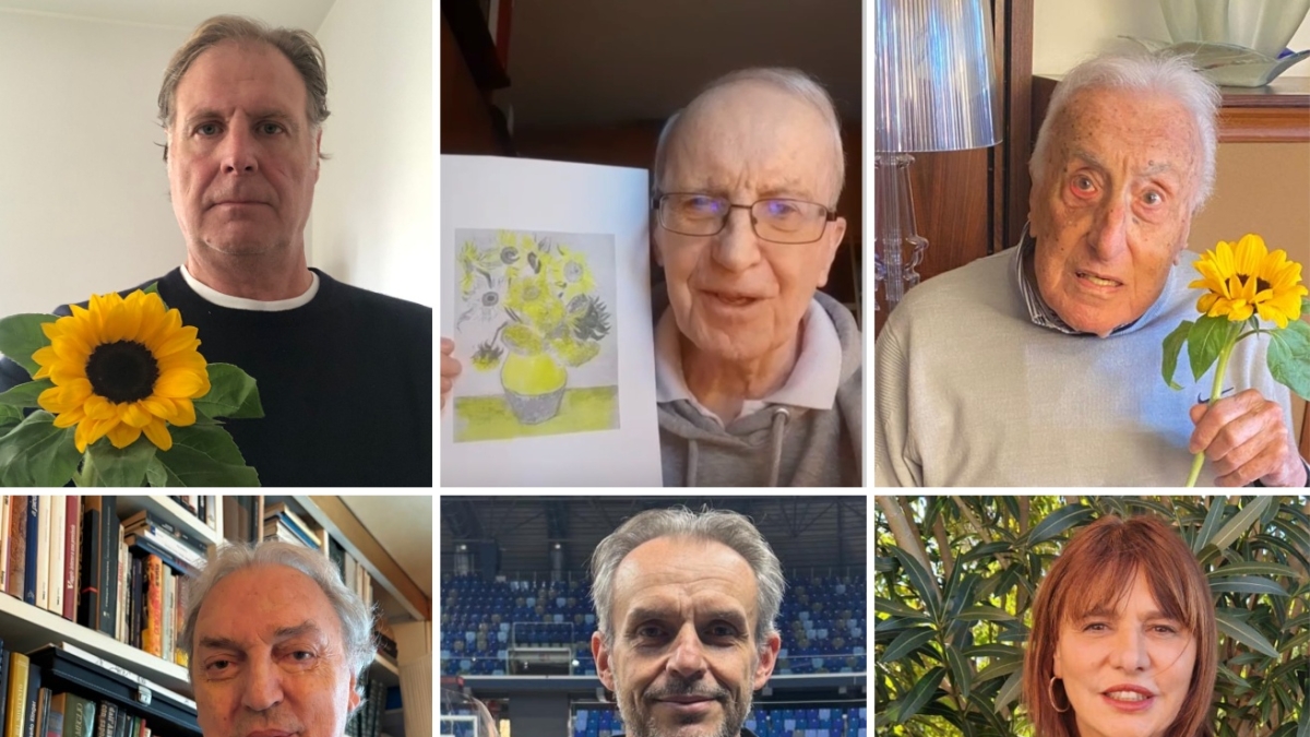 La «protesta» dei girasoli di via Dezza a Milano: per ricordare Ale in campo anche Dino Meneghin, Dan Peterson e Maria Teresa Baldini