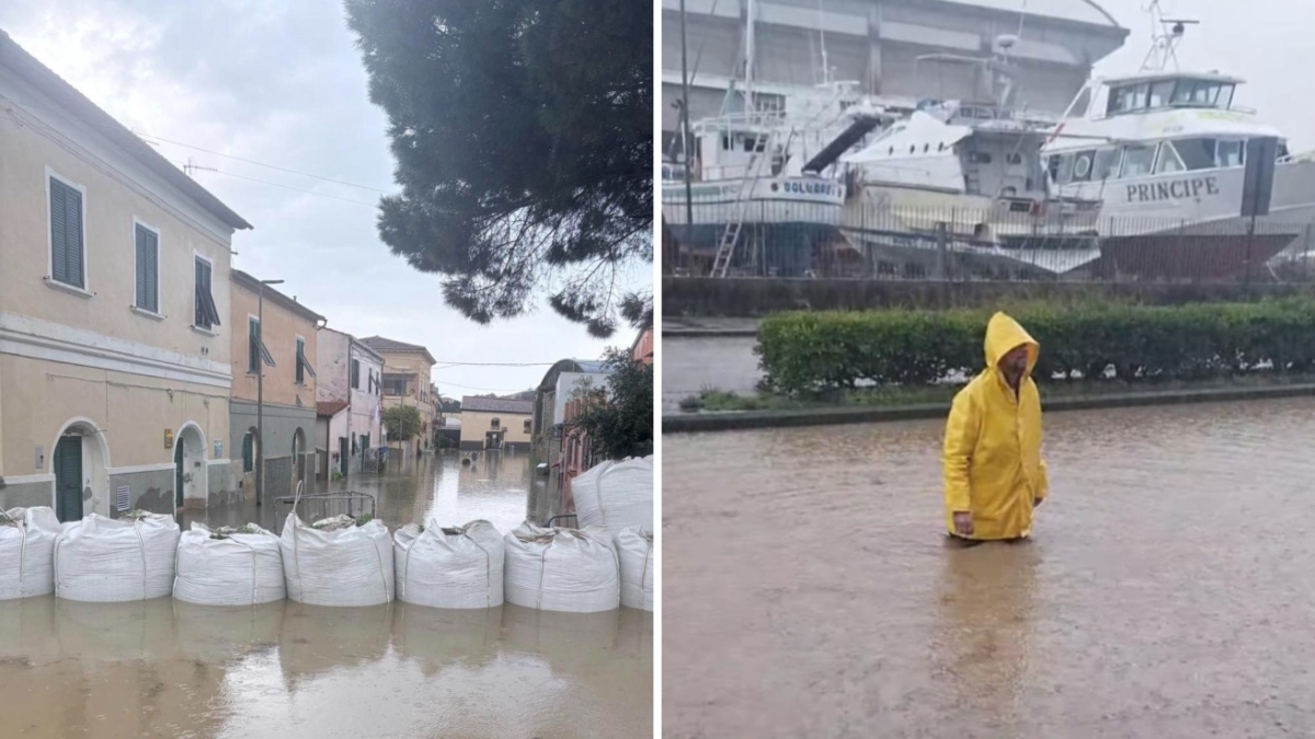 Nubifragio all'Elba, frane e allagamenti: strade chiuse, l'acqua entra nelle case e nei negozi