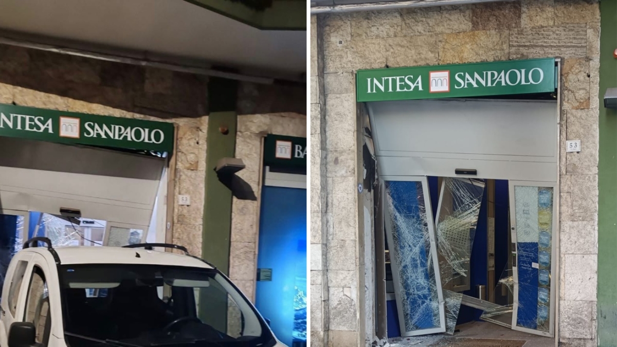 Casalnuovo, assalto alla Banca Intesa Sanpaolo: l'allarme e l'arrivo dei vigilantes mettono in fuga 4 banditi