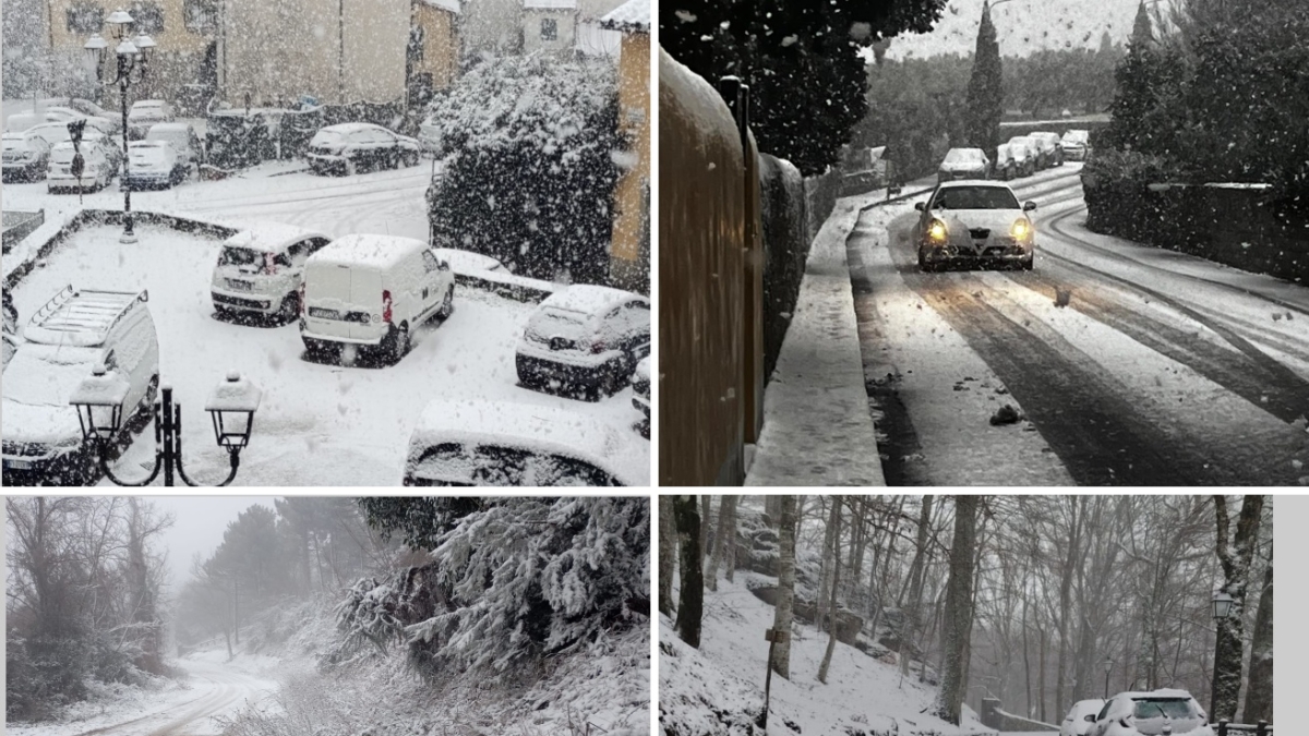 La Toscana si copre di bianco: strade bloccate dalle nevicate