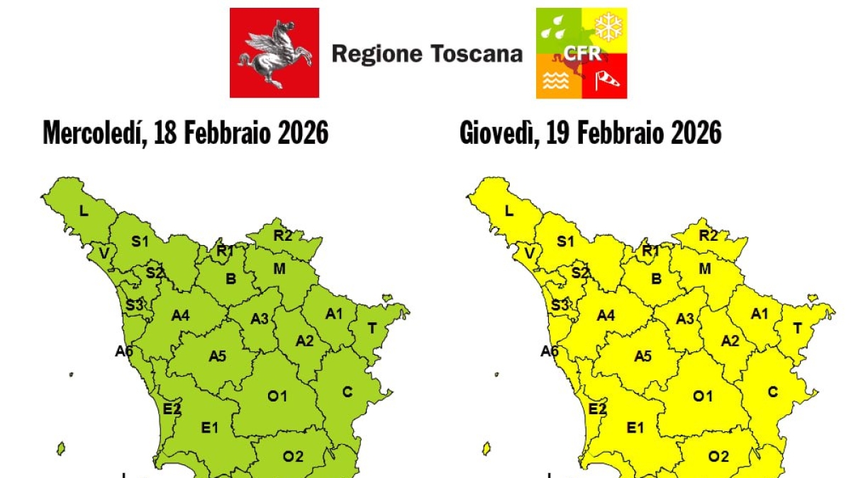 Maltempo in Toscana, torna l'allerta gialla fino a giovedì 19: temporali al nord, mareggiate e vento forte