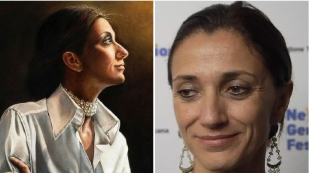 L'assessora alla Cultura Manetti diventa «Monna Cristina» in un ritratto donato all'Accademia delle Arti (finanziata dalla Regione). Lei: «Lo blocco»