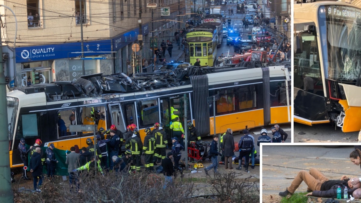 Milano, tram deragliato. Il racconto del tramviere: «Un dolore alla gamba, poi il mancamento. Ho perso il controllo»
