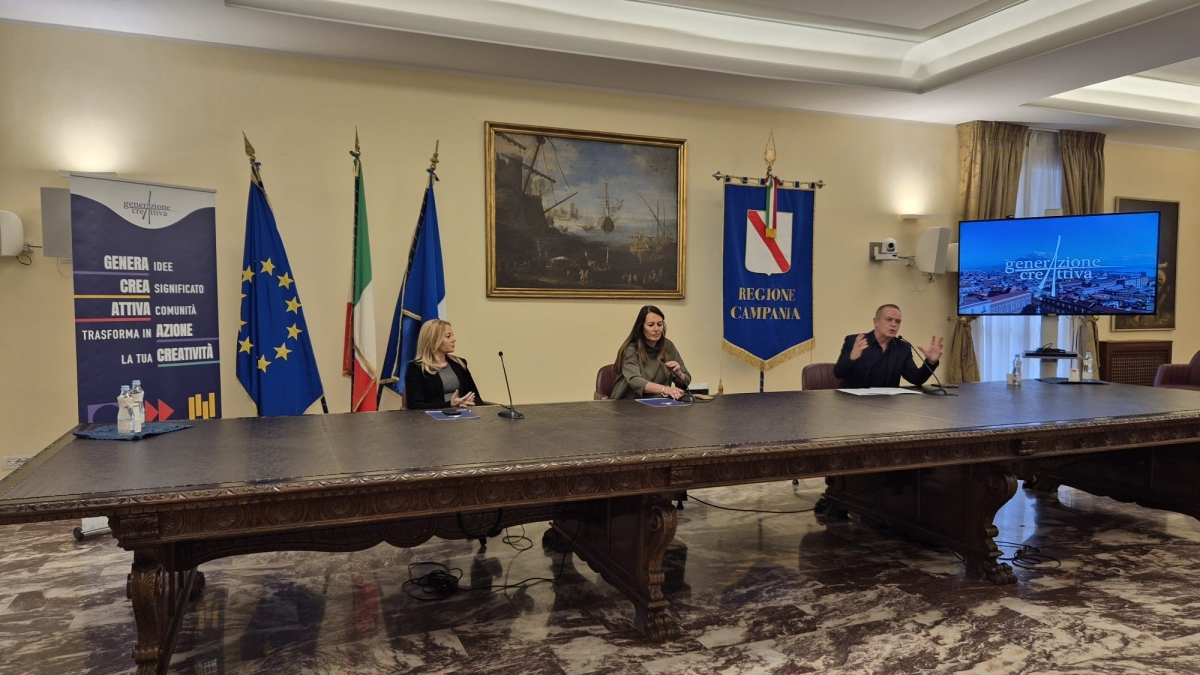 Regione Campania presenta GenerAzione CreAttiva, progetto rivolto ai giovani tra i 18 e i 35 anni