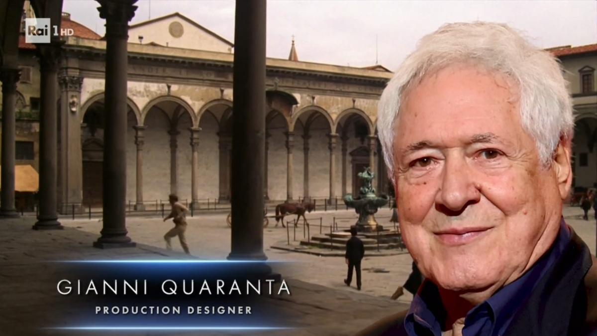 Firenze spunta alla notte degli Oscar: l'omaggio allo scenografo di «Camera con vista» con l'immagine di Santissima Annunziata