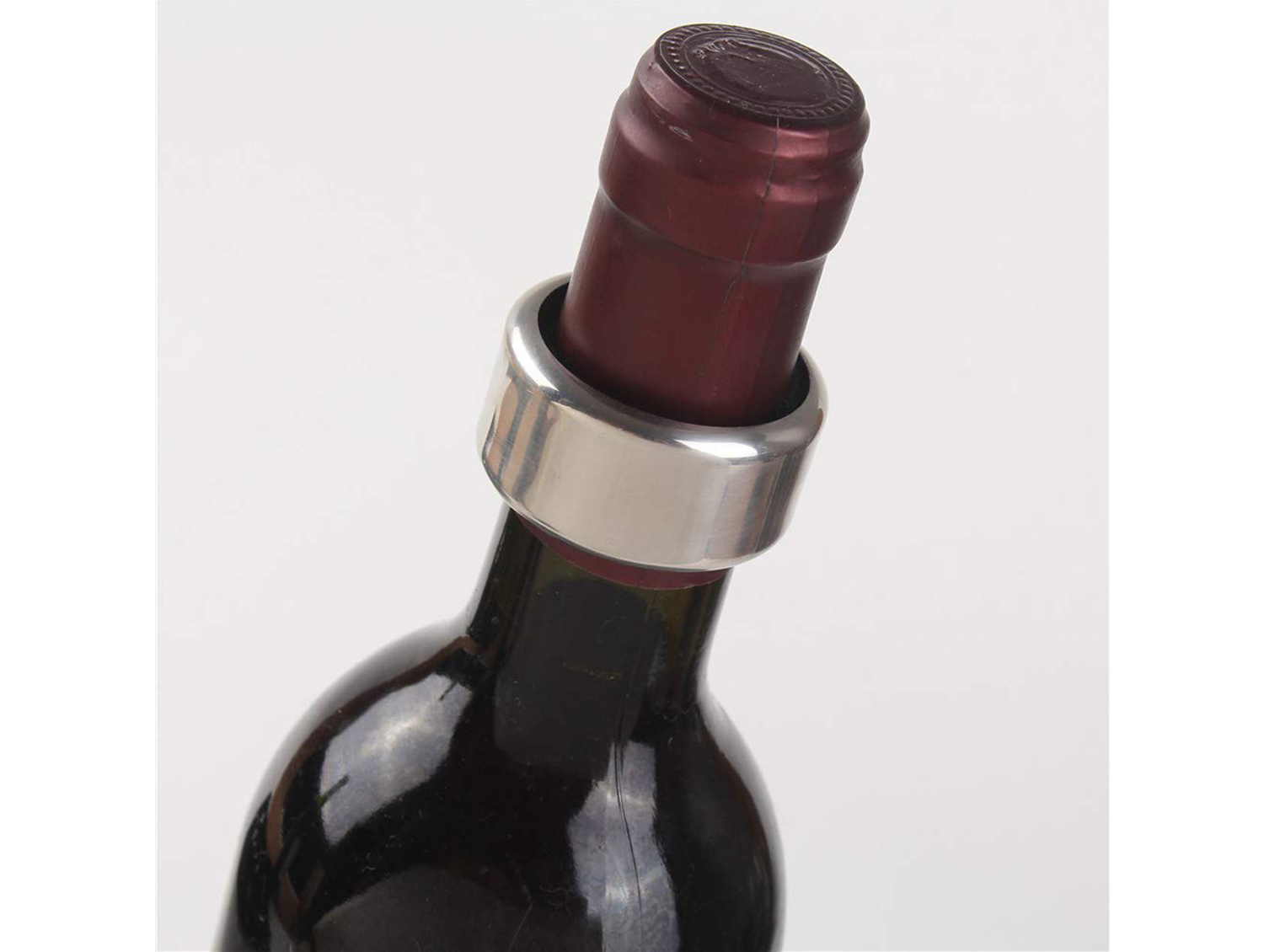 ANELLO SALVAGOCCIA IN Acciaio Inox per Bottiglia Bottiglie di Vino