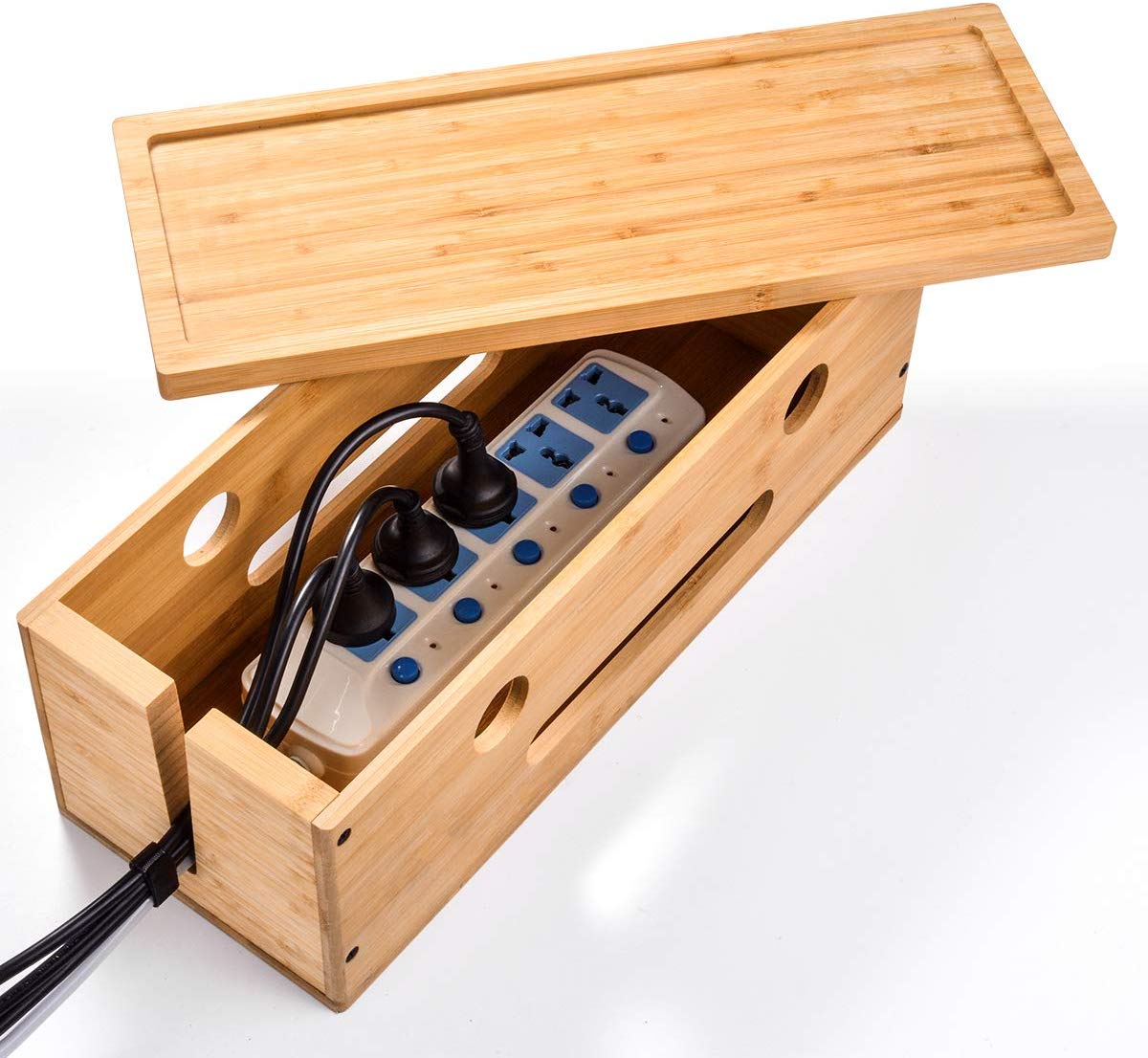 Acquista Scatola portacavi Linea elettrica in legno Organizzatore