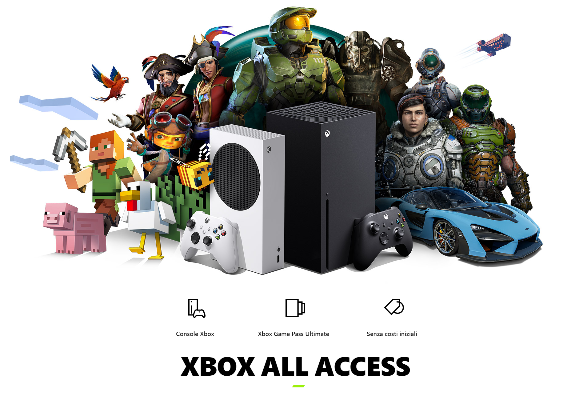 
                                    
                                Xbox All-Access è il servizio per acquistare Xbox Series X | S a rate