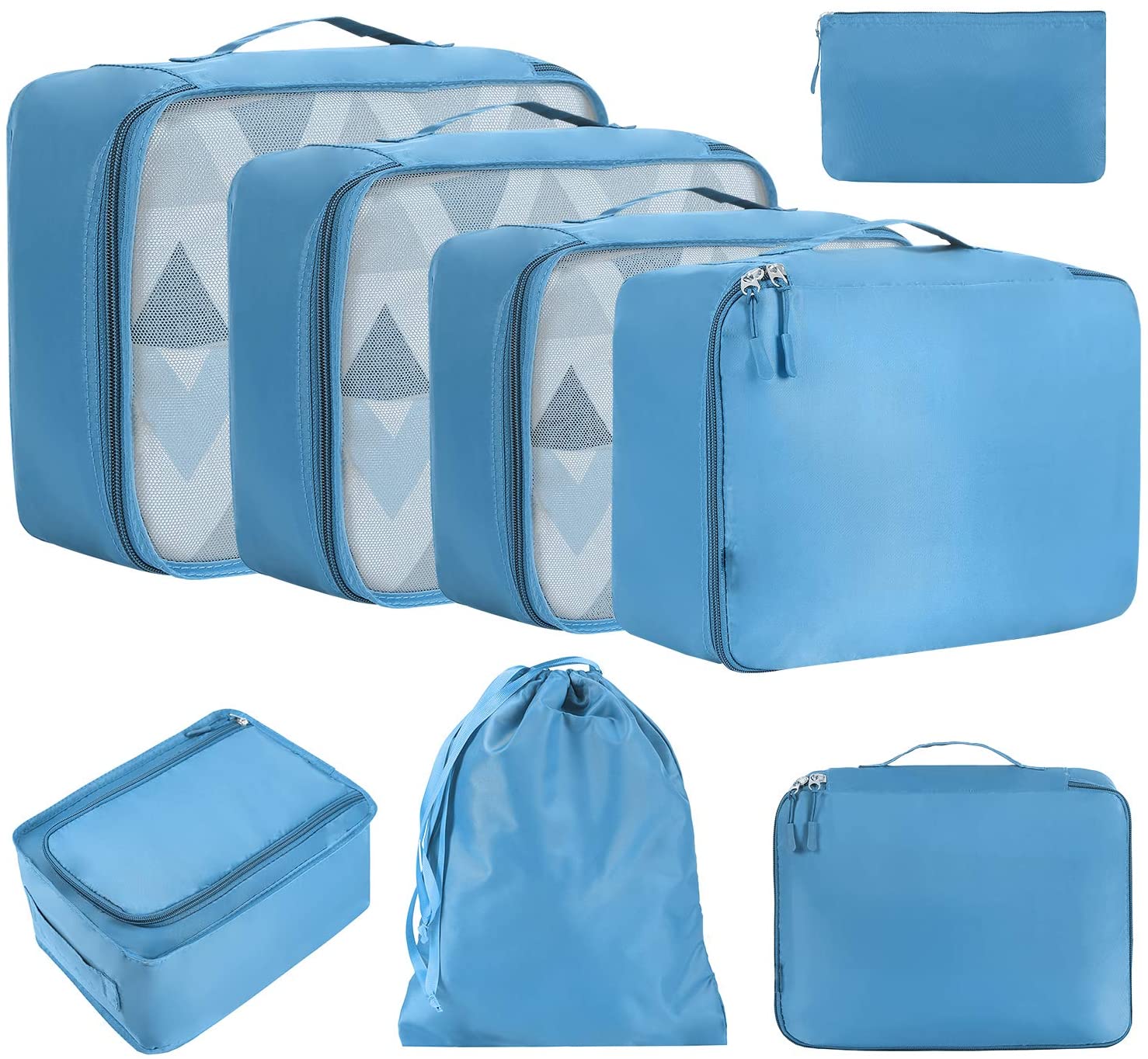 Organizzatore Organizer valigia bagagli borsa sacchetti trolley set da 6  pezzi