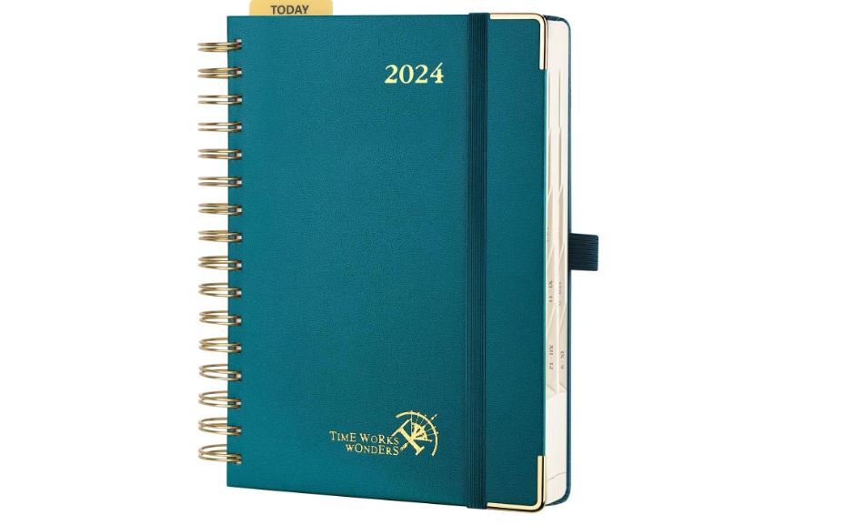 Agenda Moleskine giornaliera 2024, 12 mesi, Pocket, copertina rigida, Verde  mirto - 9 x 14 cm - Moleskine - Cartoleria e scuola