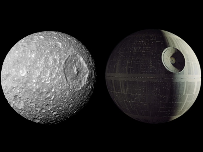 Saturno ha una luna che sembra la Morte Nera di Star Wars e nasconde un oceano sotterraneo