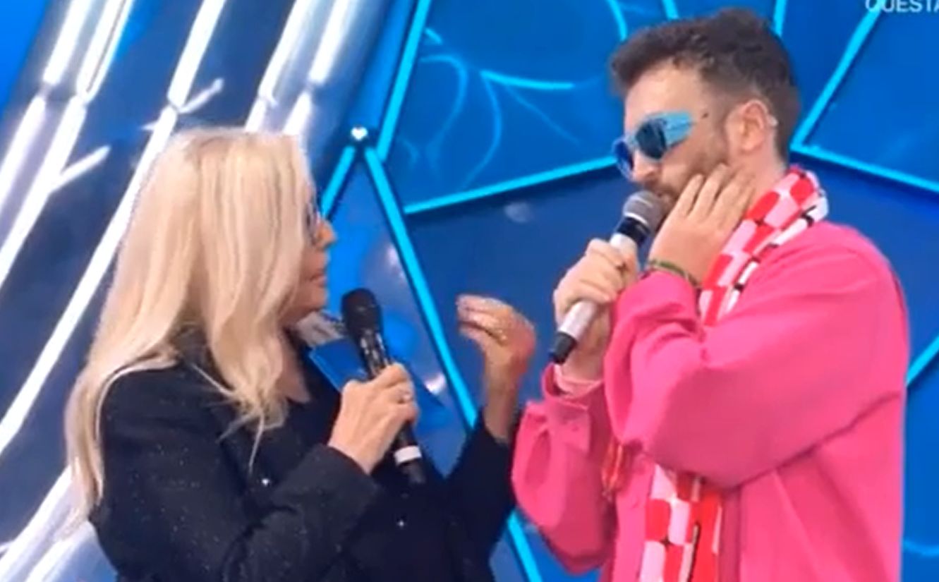 Dargen D'Amico e Mara Venier