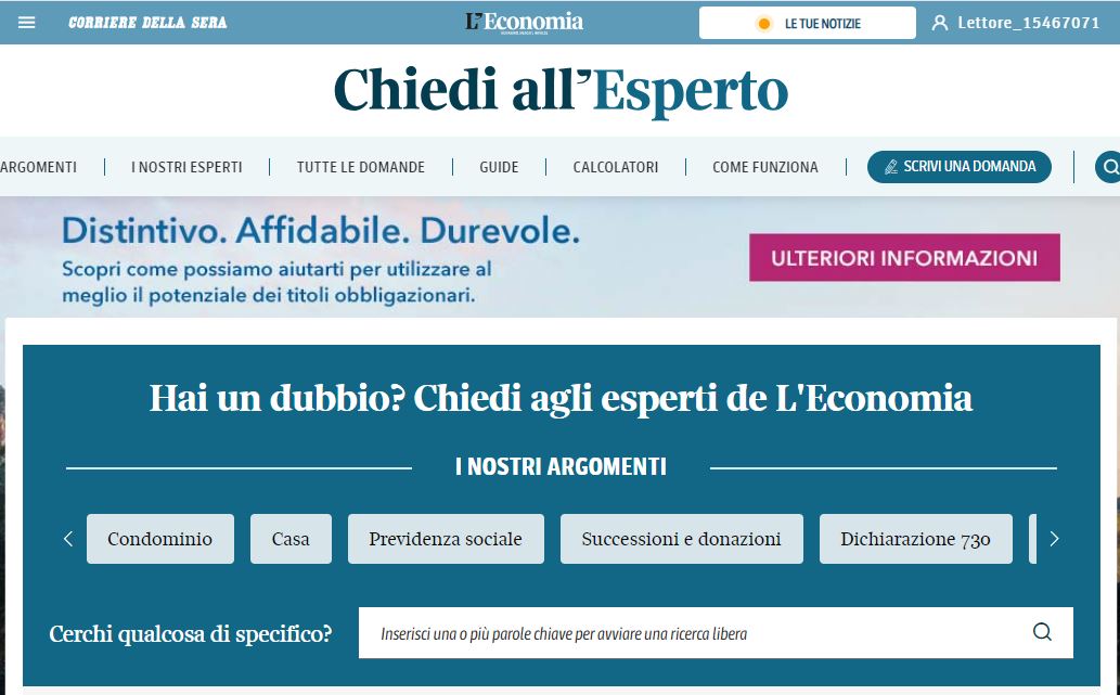 «Chiedi all’Esperto»