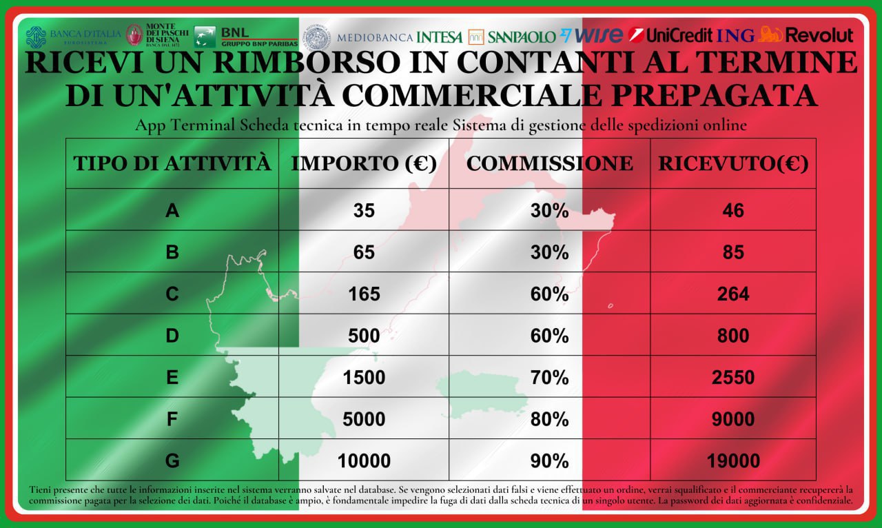 Un truffatore ci ha pagato 10 euro e ci ha illustrato uno schema di riciclo di denaro basato sulle affiliazioni