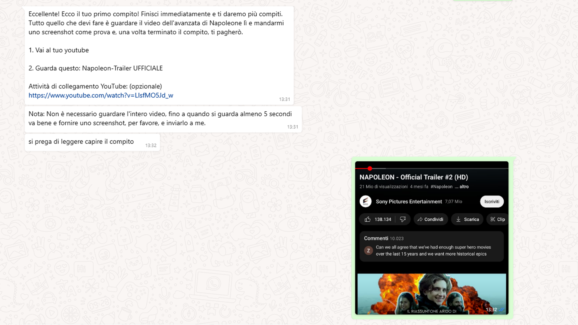 Un truffatore ci ha pagato 10 euro e ci ha illustrato uno schema di riciclo di denaro basato sulle affiliazioni