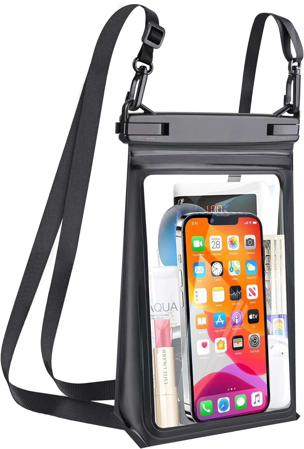 
                                    
                                La cover dello smartphone porta lipgloss di Hailey Bieber e altri accessori per non perdere mai il rossetto
