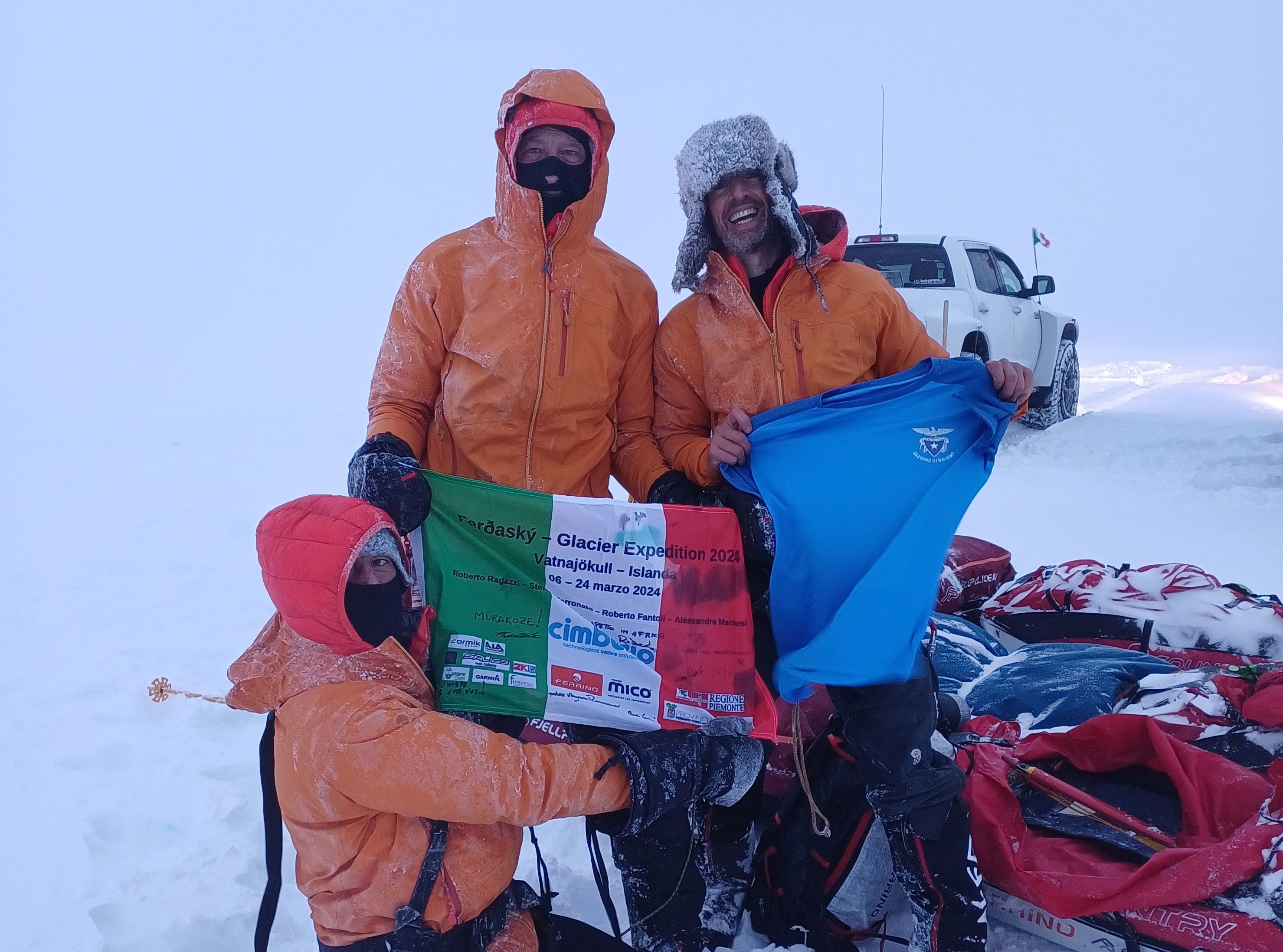 L'esploratore vicentino a piedi per 160 chilometri sul ghiacciaio più grande d'Europa: «Visibilità zero per 12 giorni»