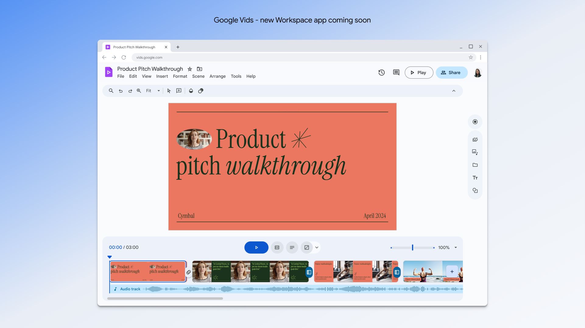 Google Vids, a giugno BigG renderà disponibile un tool per la creazione di video professionali su Workspace